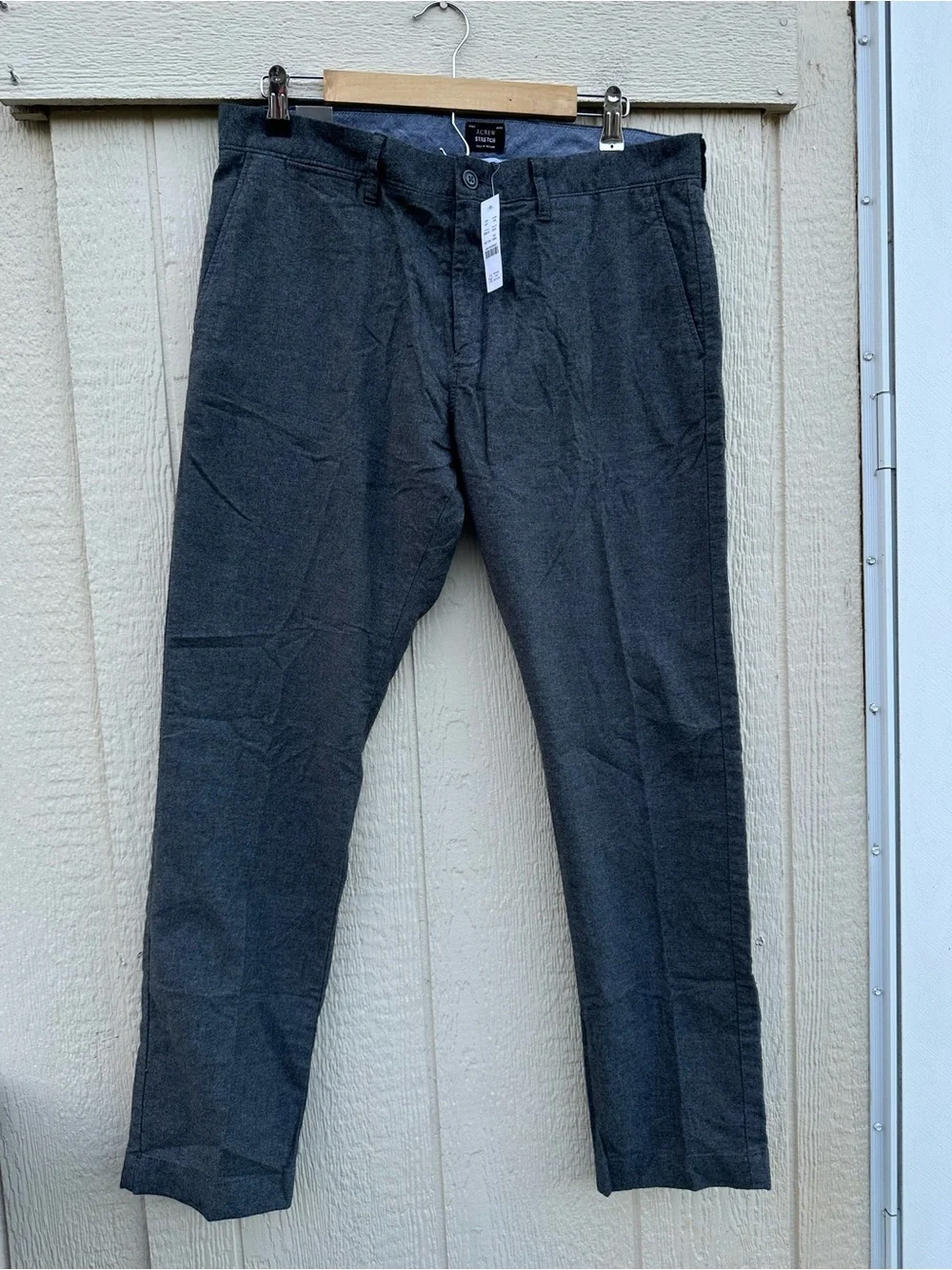 J. CREW 484 Men’s Size 33X30 Slim-Fit Twill Pant in Grey Style#BB979  🆕 NWT